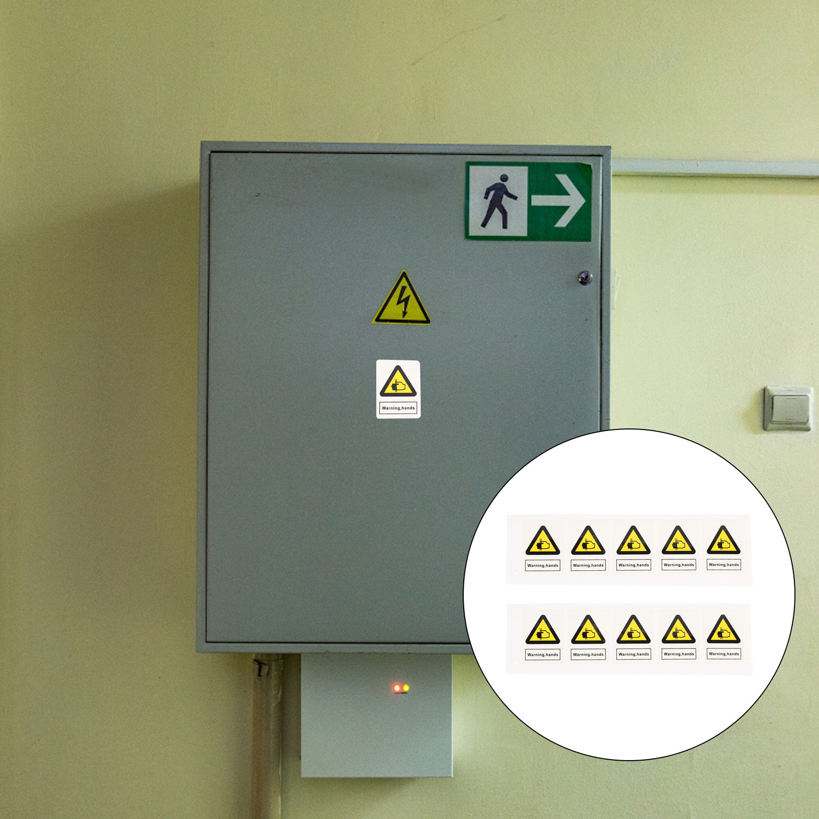 Heavy Equipment Sign - 10 Adhesivos de Advertencia para Prevenir