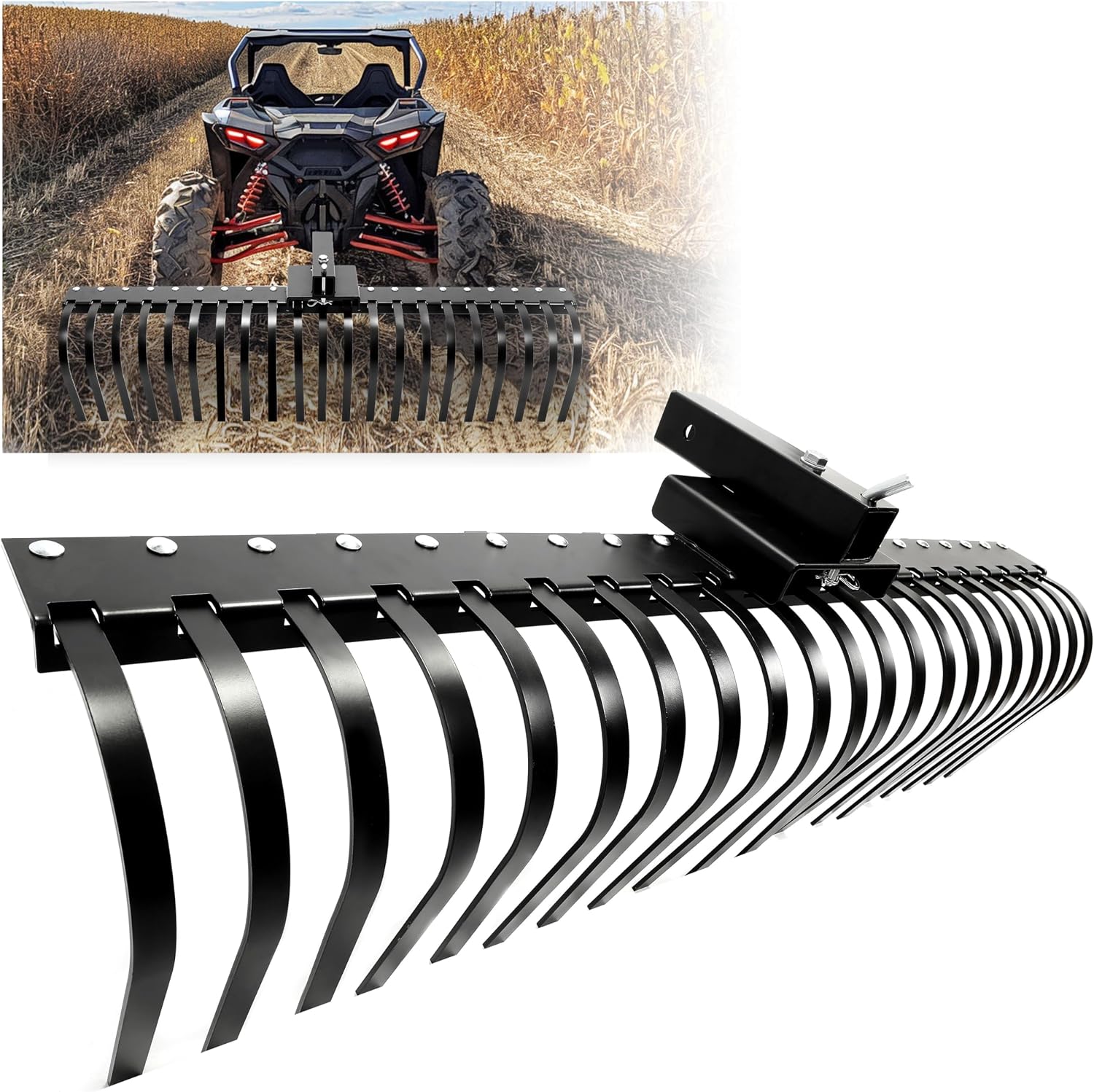 Heavy Equipment Landscaping - Rastrillo de paisajismo para paja de