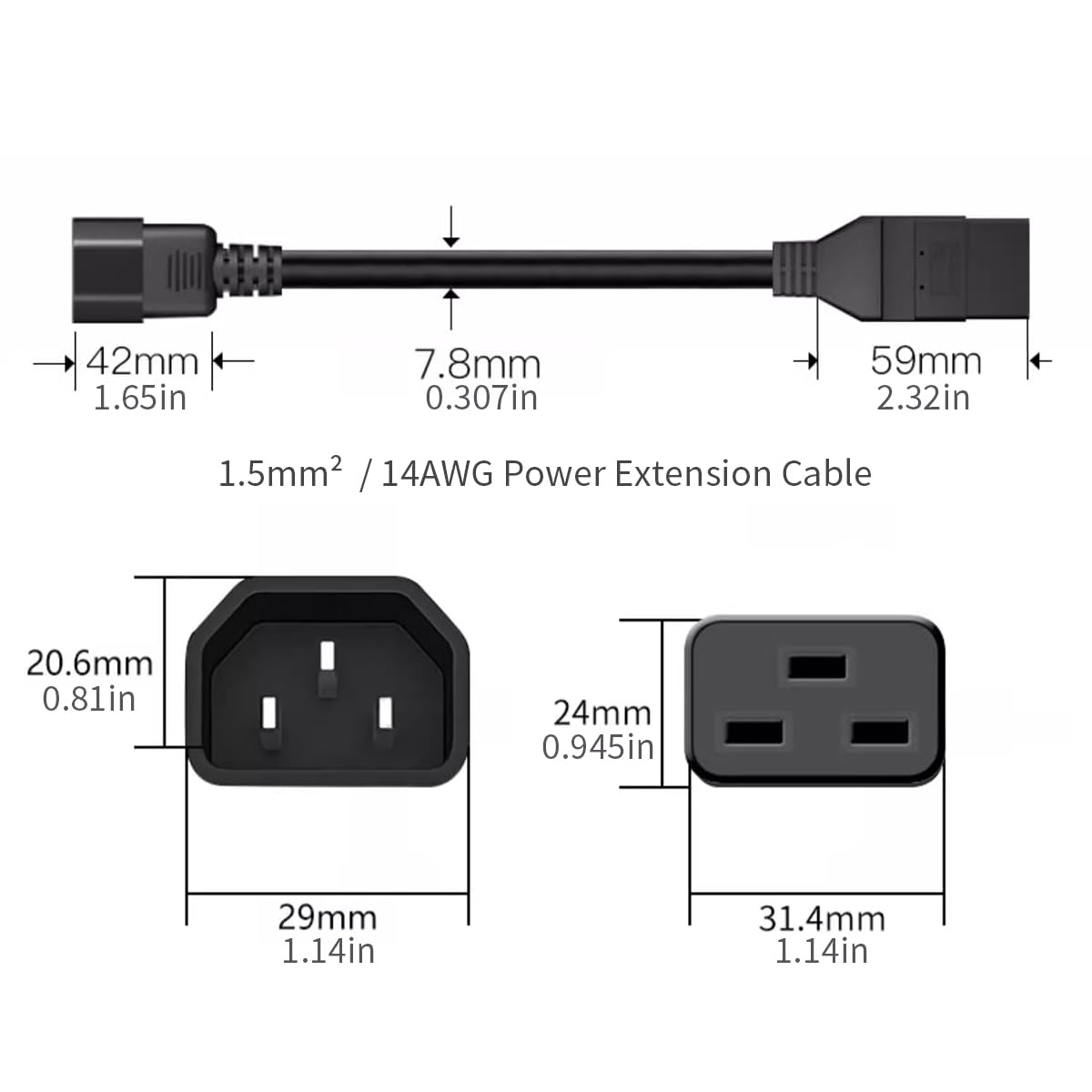 Cable de Extensión de Alimenta - Heavy Equipment Center reseña y precio