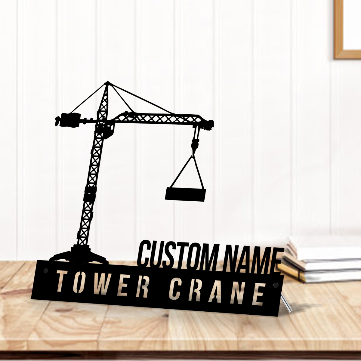 Grúa de torre personalizada, p - Heavy Equipment Sign reseña y precio