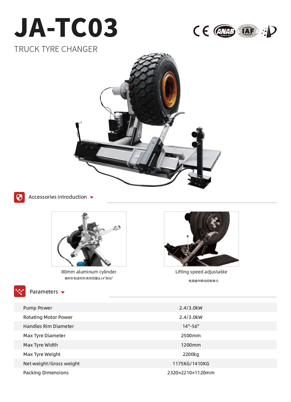 Máquina cambiadora de neumátic - Heavy Equipment For Sale reseña y precio