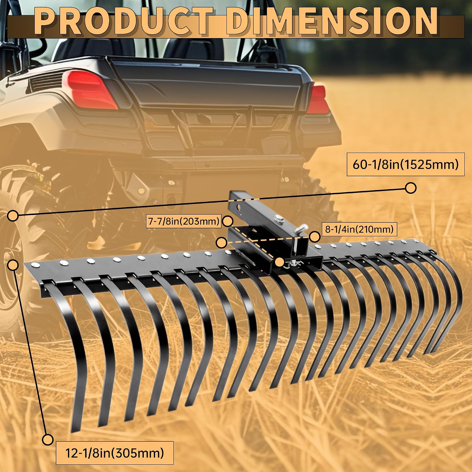 Rastrillo de paisajismo para p - Heavy Equipment Landscaping reseña y precio
